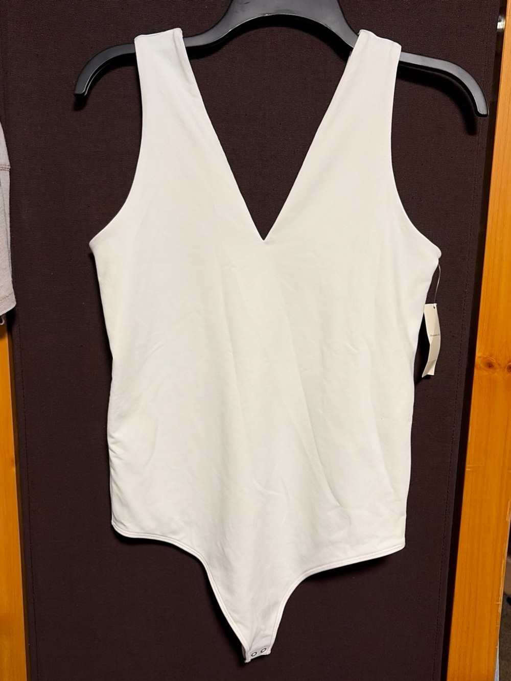 NWT A&F Bodysuit White Size Large Thong